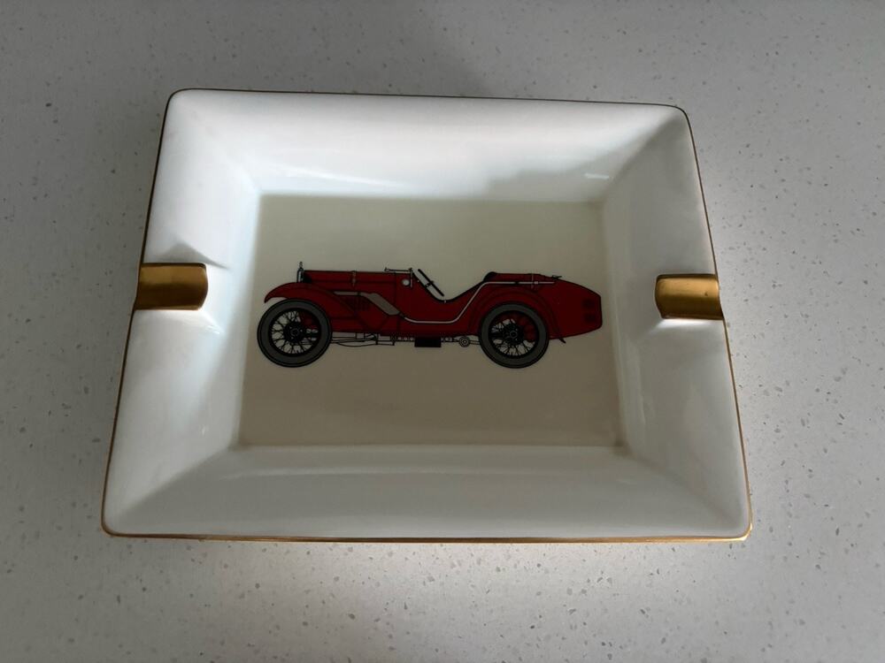 Daniel Hechter Ashtray Roadster Automobile 2 Slots Cigar EUC